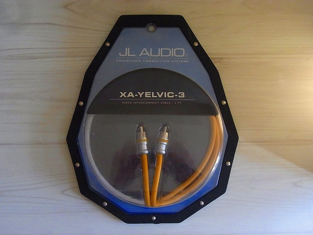 ・JL AUDIO XA-YELVIC-3 COMPOSITE VIDEO INTERCONNECT CABLE-3FT. 映像線0.9m 16-64-010 Alpha アルファオーディオ【未使用保管】_画像1