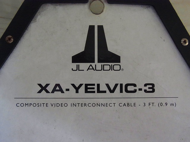 ・JL AUDIO XA-YELVIC-3 COMPOSITE VIDEO INTERCONNECT CABLE-3FT. 映像線0.9m 16-64-010 Alpha アルファオーディオ【未使用保管】_画像5