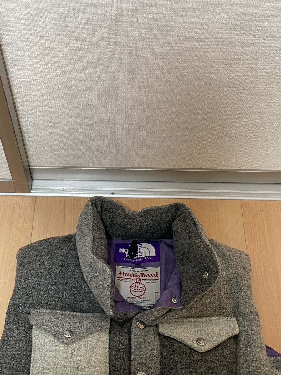 THE NORTH FACE PURPLE LABEL〜HarrisTweedコラボダウンベスト〜ノースフェイスパープルレーベル ハリスツイード