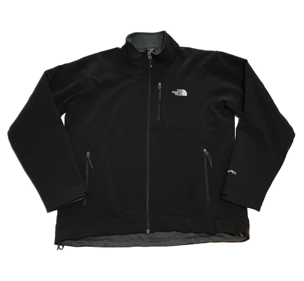 ☆ 美品 THE NORTH FACE ザ・ノースフェイス ソフトシェル ジャケット APEX ブラック ビッグサイズ_画像10