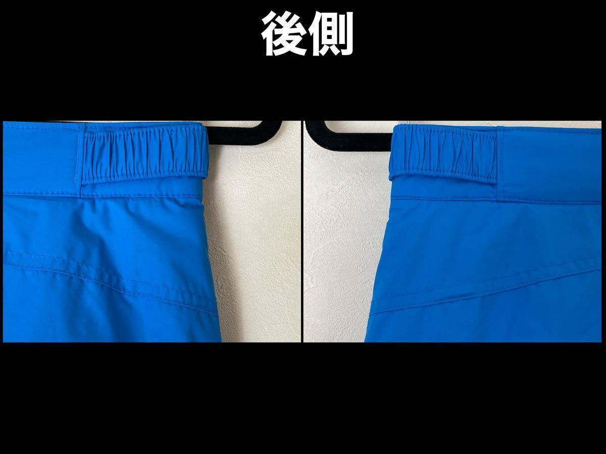 超美品 Columbia(コロンビア)中綿 アウトドア パンツ 140-150cm(10-12)ブルー 使用２回 ナイロン 防寒 ズボン ロング スポーツグランピング