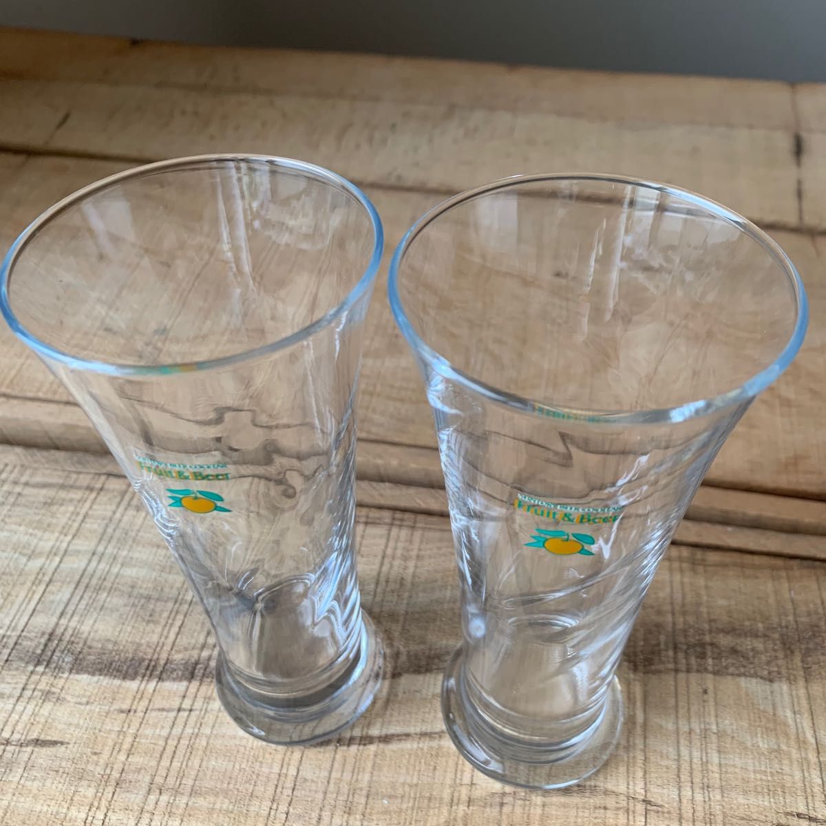 レトログラス　非売品　サントリー　フルーツ&ビア特製グラス　4個　 ビールグラス　 オリジナルグラス