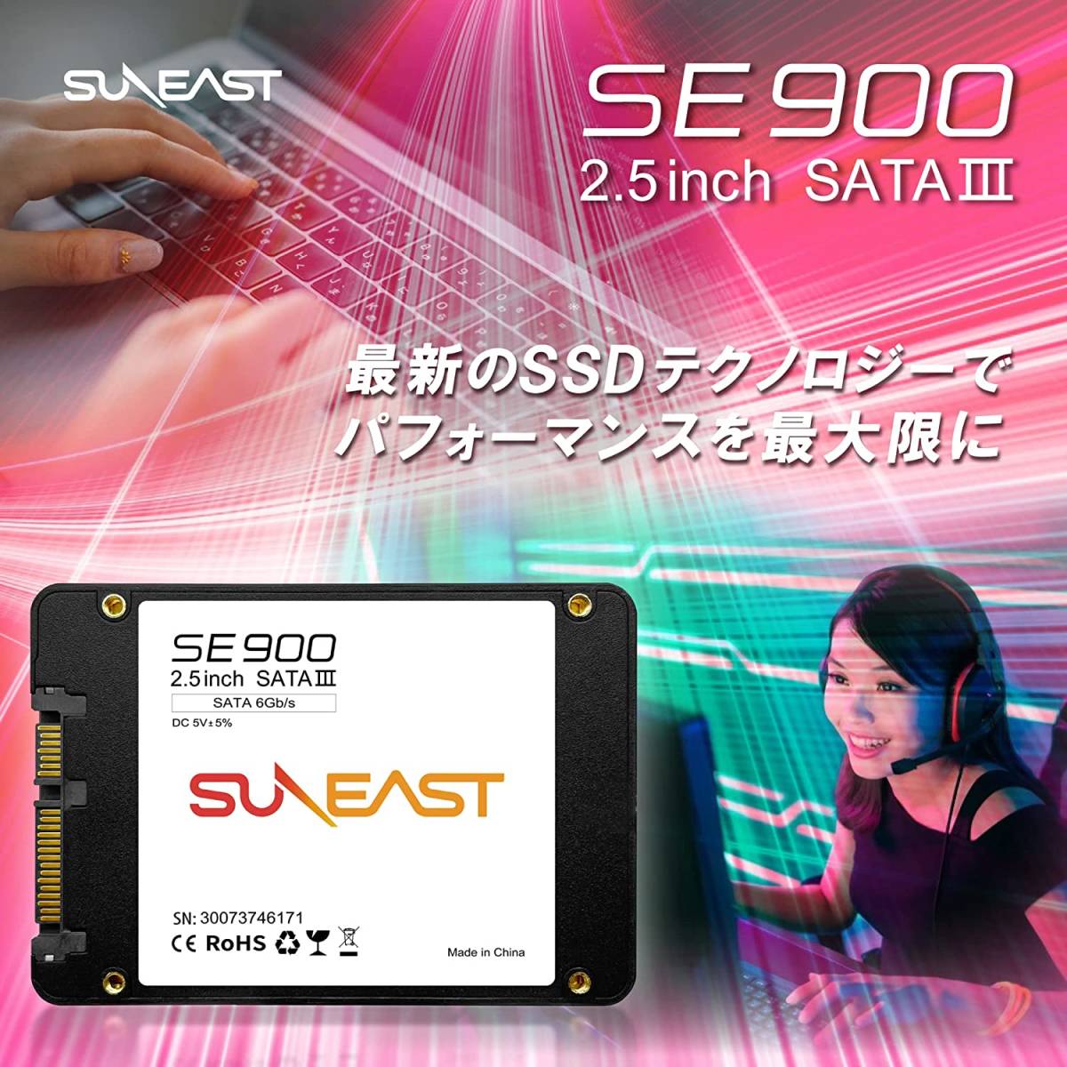 ヤフオク! - 【SUNEAST】2.5インチ 内蔵SSD 4TB SATA SE90025