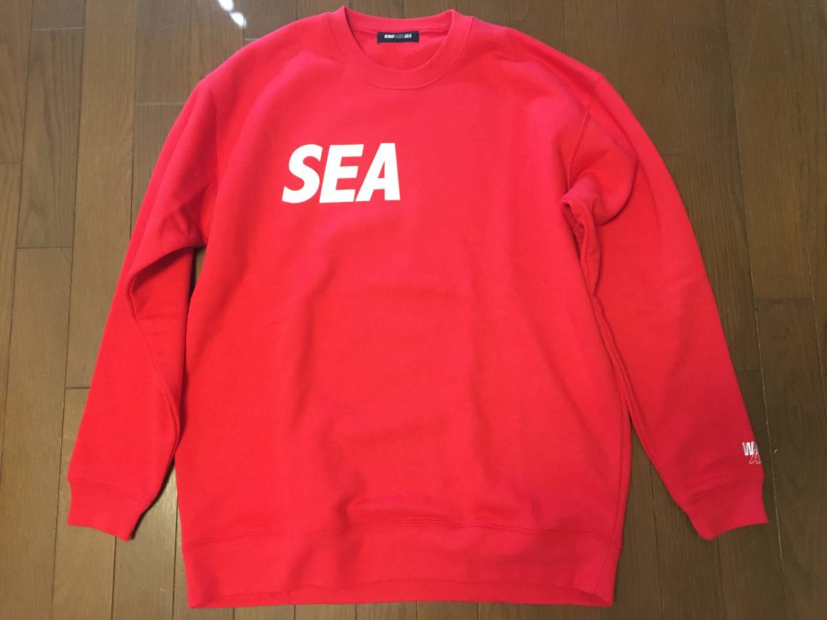 即決!!赤XL 初期ロゴ WIND AND SEAスウェット WDSウィンダンシー SEA(small)SWEAT オーバーサイズ/パーカーHOODIEプルオーバーPULLOVER