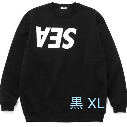 即決!!黒XL WIND AND SEAウィンダンシー GOD SELECTIONゴッドセレクションXXXスウェット プルオーバーPULLOVER SWEATパーカー/ゆうパック_画像1