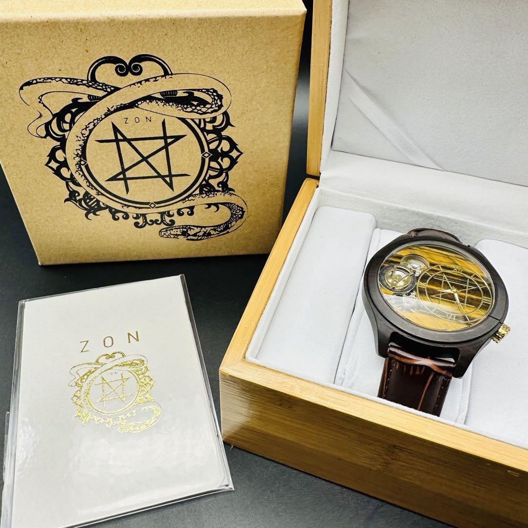 NOZ 腕時計 タイガーアイ メカニカル 天然木 × 天然 手頃価格 www