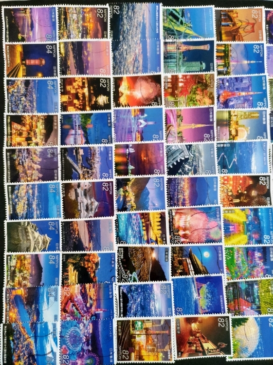 使用済み切手 「夜景シリーズ 全６集」 ６０種完 ６０枚の画像4