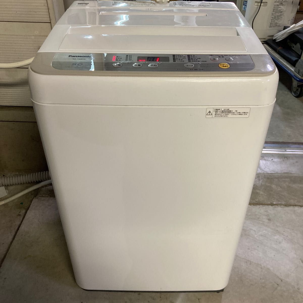 美品 パナソニック 全自動洗濯機 洗濯 5kg 2019年製 つけおき 美品 パナソニック 全自動洗濯機 洗濯 5kg 2019年製 つけおき