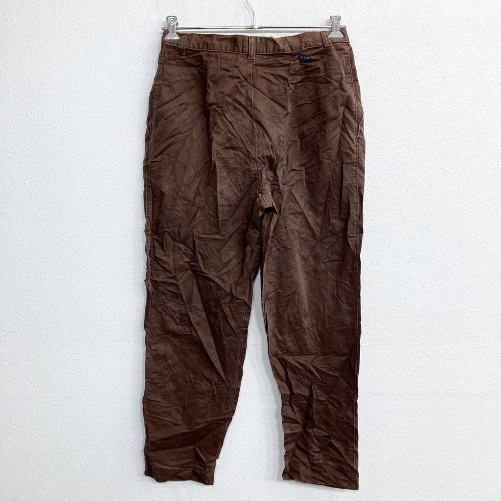 Lee chinos W31 Lee lady's tuck pants Brown old clothes . America buying up 2302-13