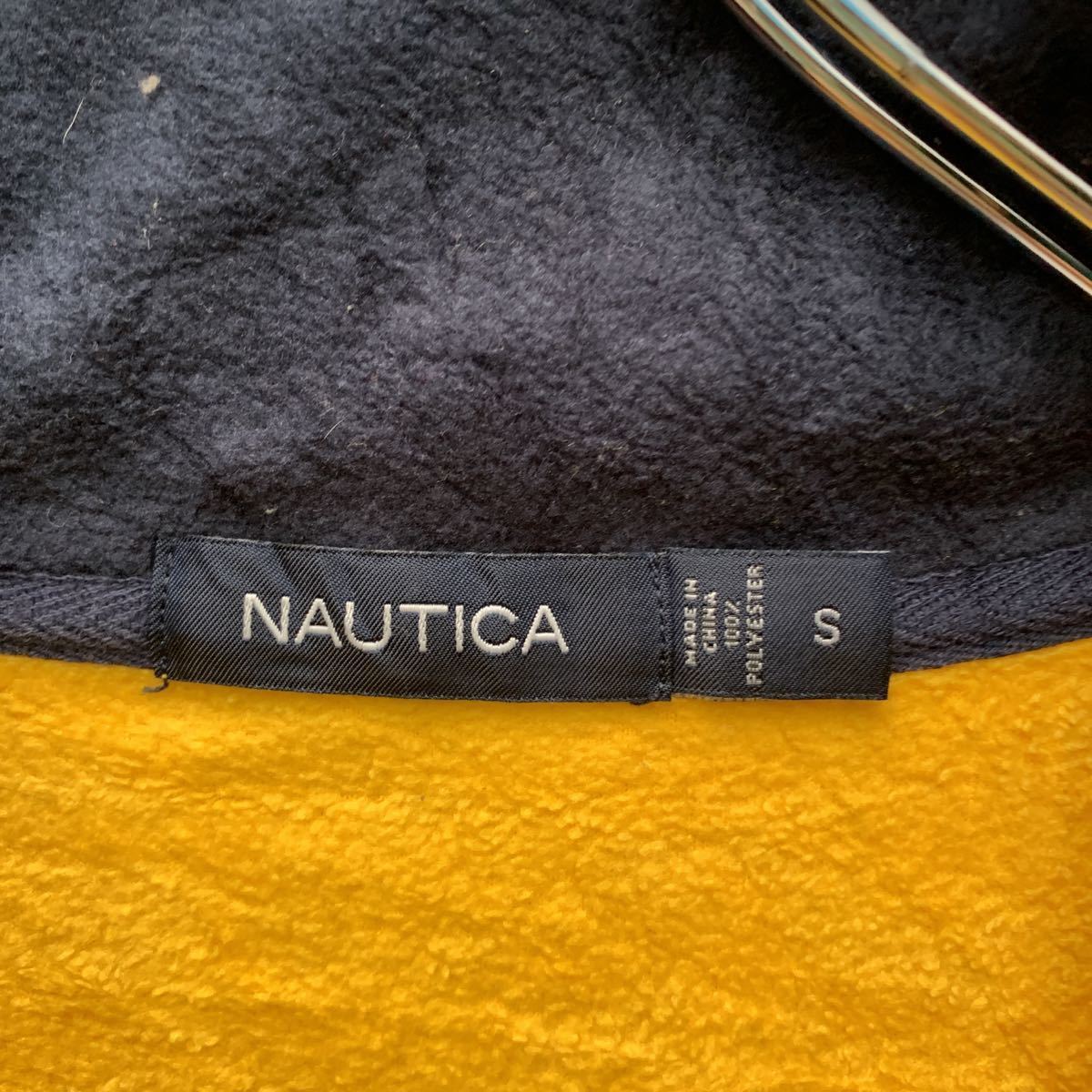 NAUTICA プルオーバー フリースジャケット Sサイズ ノーティカ 黄色 イエロー 古着卸 アメリカ仕入れ a410-5214_画像7