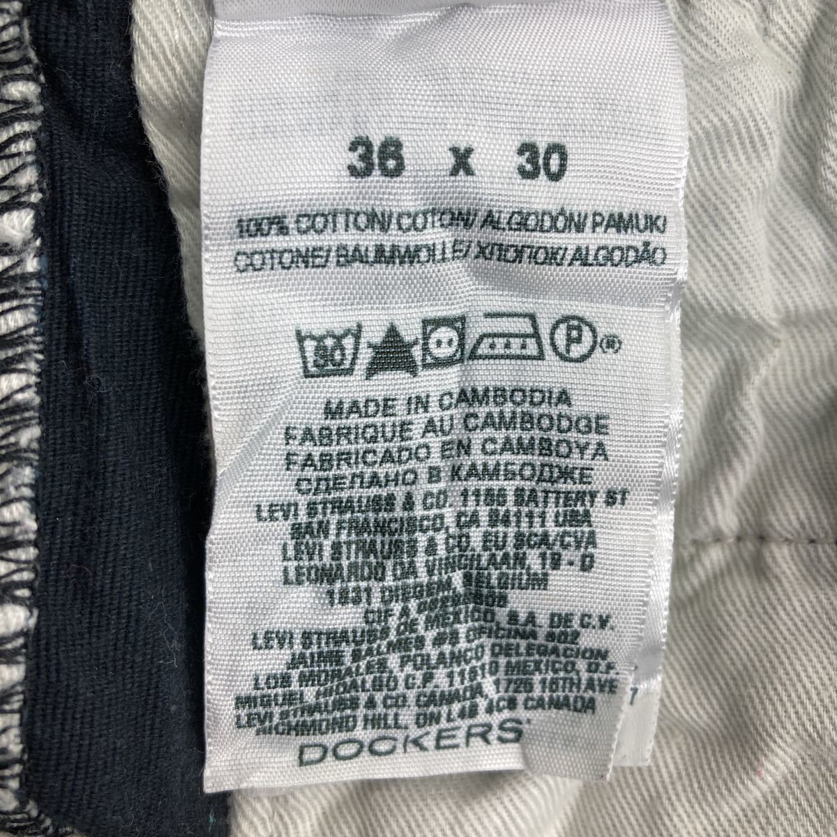 DOCKERS チノパン W36 ドッカーズ ビッグサイズ ダークネイビー 古着卸 アメリカ仕入 2302-294_画像9