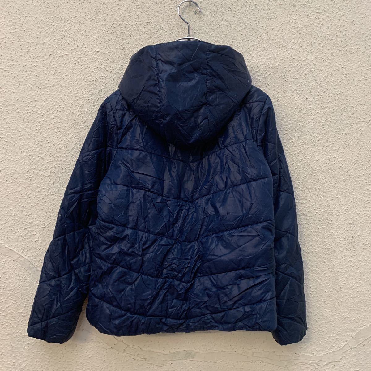 TOMMY HILFIGER ジップアップ 中綿 ジャケット キッズ L 12/14 ネイビー トミーヒルフィガー 古着卸 アメリカ仕入れ a501-5367_画像4