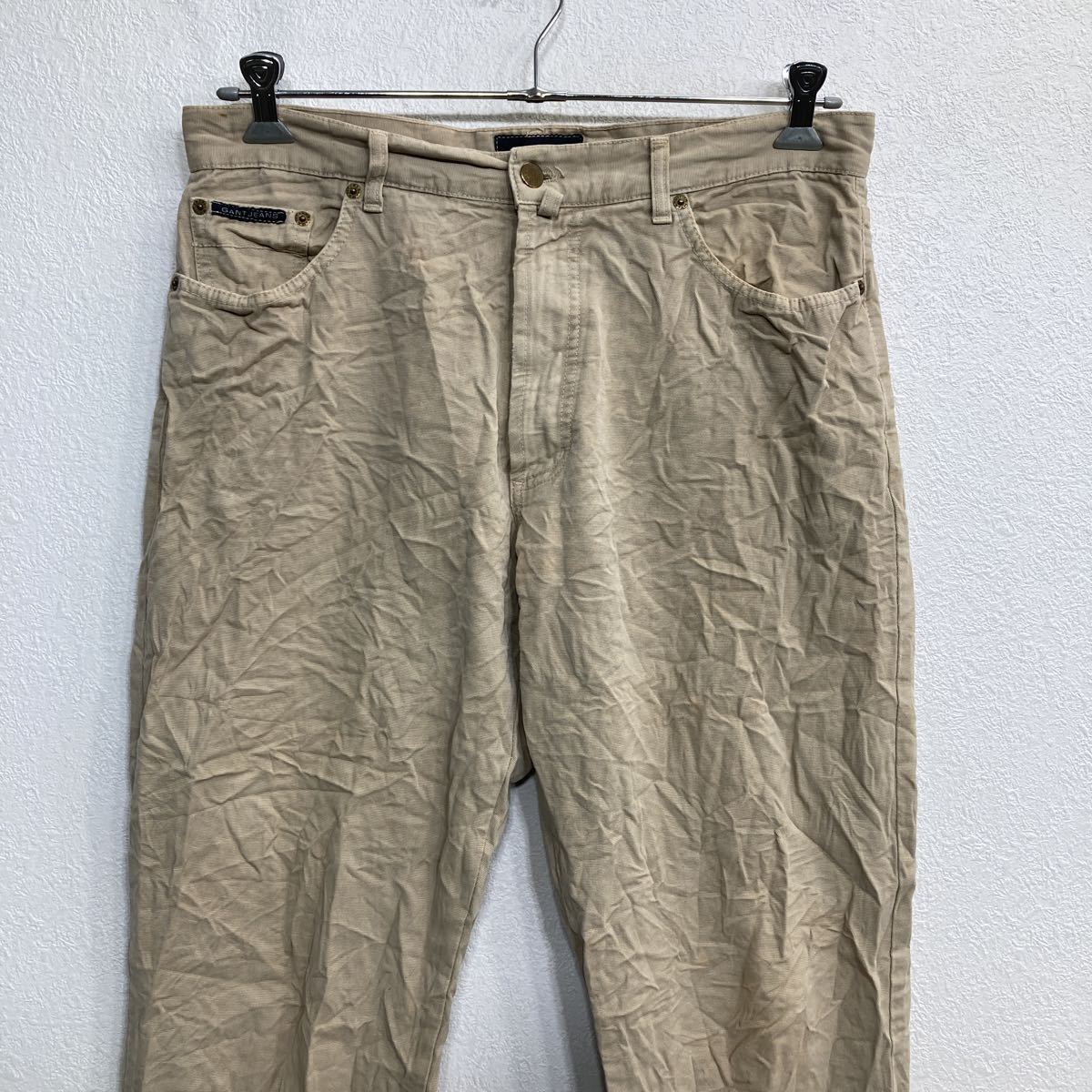 GANT JEANS ワークパンツ W35 ベージュ 古着卸 アメリカ仕入 2302-729_画像2