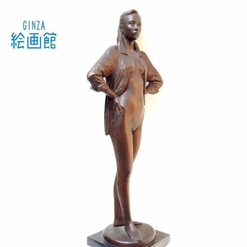 GINZA絵画館】加藤 豊 ブロンズ彫刻像「朝」裸婦・限定10体 GINZA絵画館】加藤 豊 ブロンズ彫刻像「朝」裸婦・限定10体