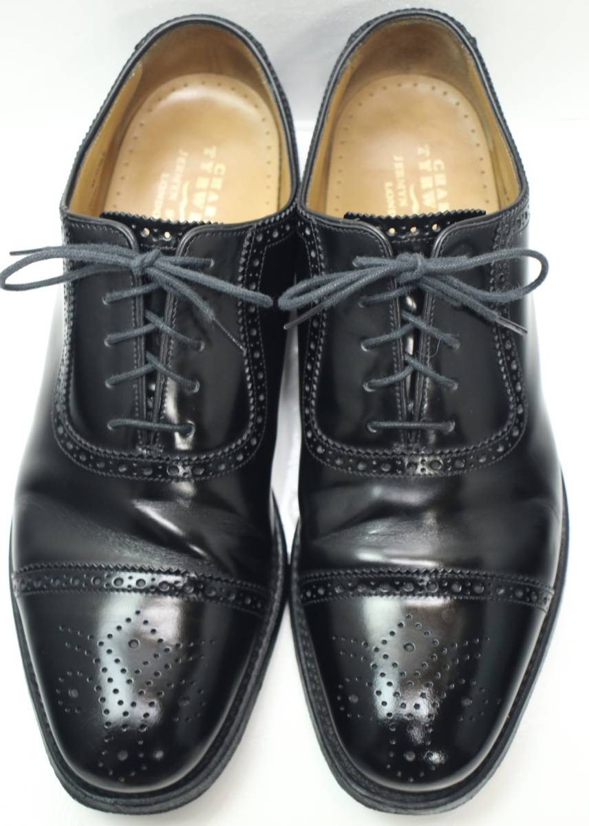 再入荷！】 CHARLES TYRWHITT キャップトゥ革靴◇27-27.5cm◇ENGLAND製