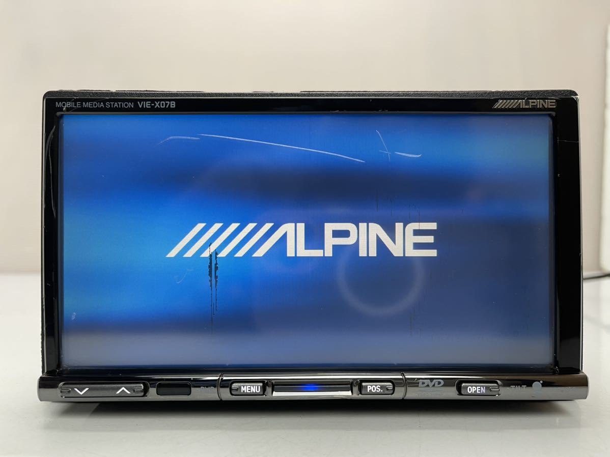 ALPINE アルパインVIE-X07B HDDナビ　Bluetooth通信　地デジTV DVD ジャンク本体のみ_画像1
