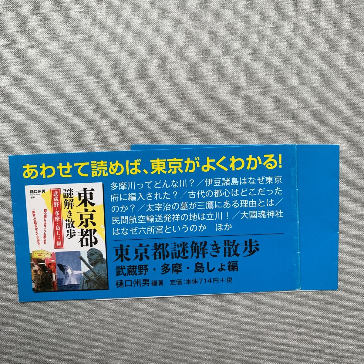 東京都謎解き散歩　２３区編 （新人物文庫　ひ－３－１） 樋口州男／編著