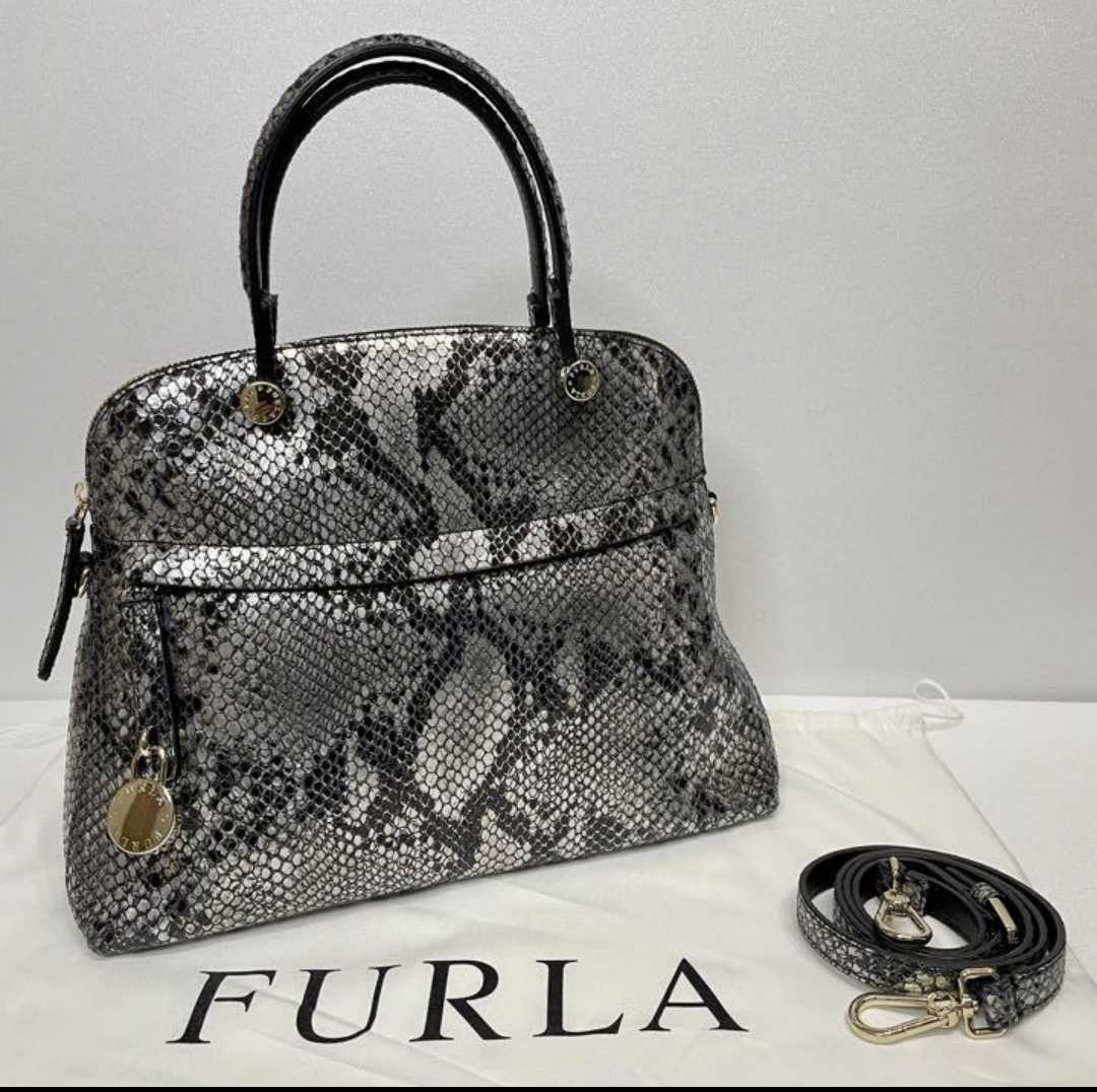 フルラのパ 【レア希少】FURLAフルラ 2way ショルダーバッグ パイパー
