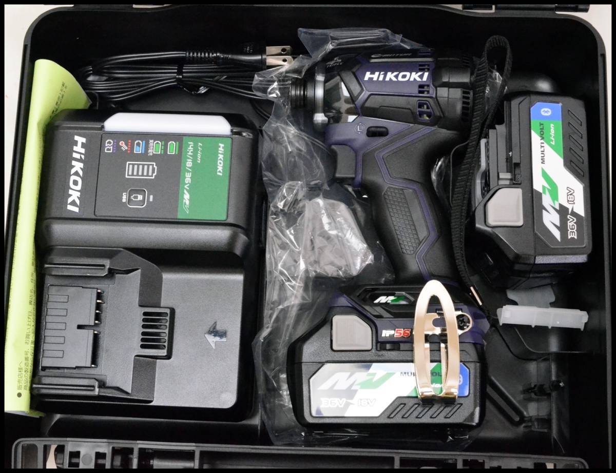未使用 Hikoki WH36DC 2XPDS 紫 ディープオーシャンブルー マルチ