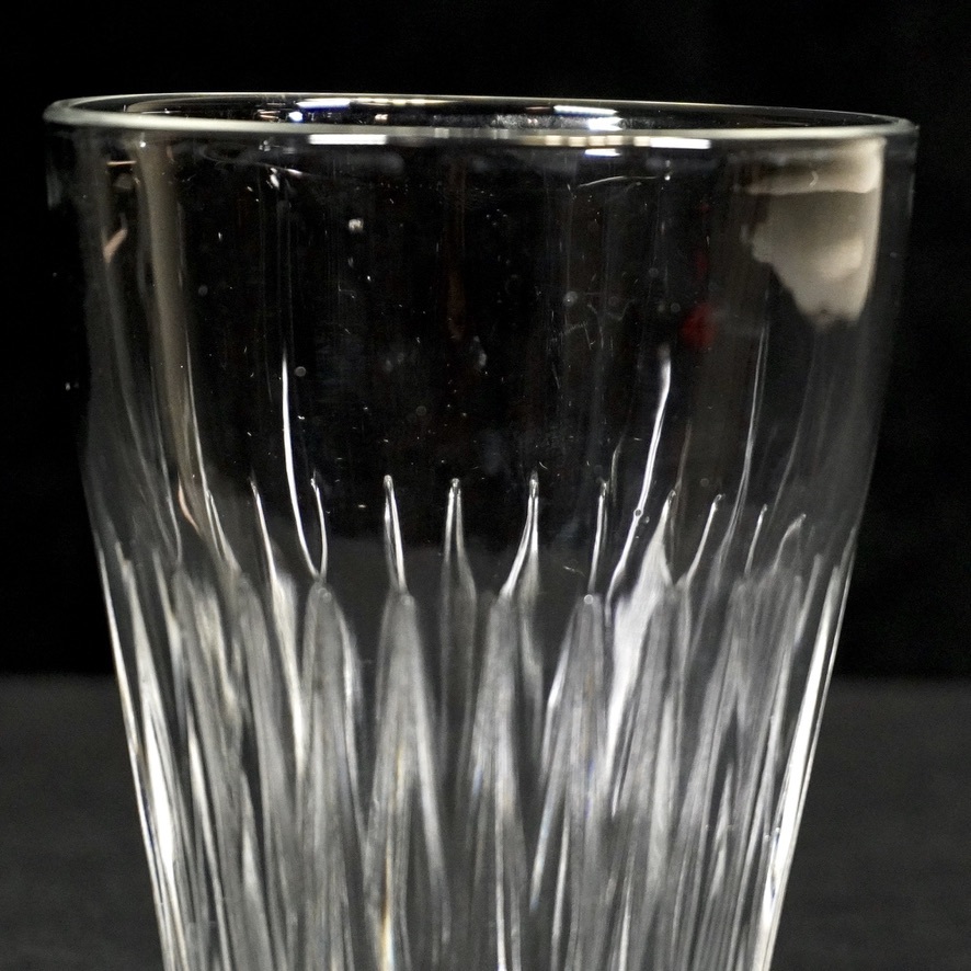 昭和レトロ　アデリアグラス　 プレスガラスタンブラー　フリーグラス 　直径8cm　高さ11cm　レトロな味わいアイテム！　SHM_画像5