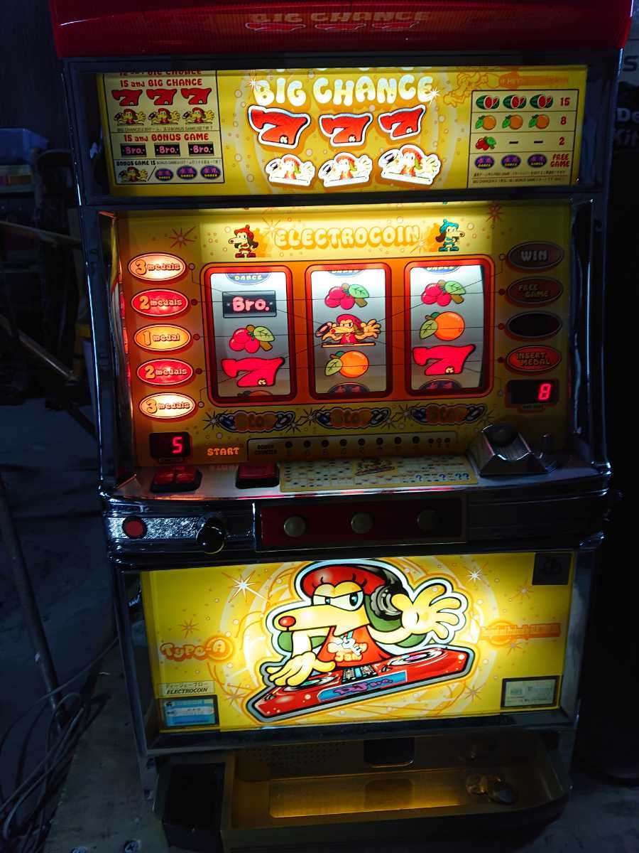 パチスロ実機 4号機 エレコ ディージェーブロー DJ Bro | www