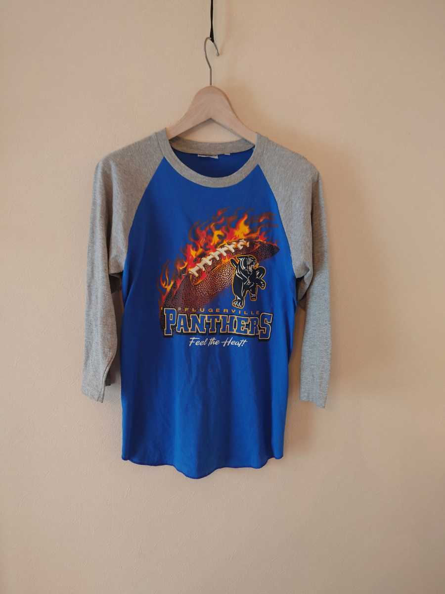  90年代 JERZEES製 ラグランスリーブTシャツ Lサイズ XLサイズ ジャージーズ ビンテージ 90s ハイスクール 7分丈Tシャツ ロンT_画像1