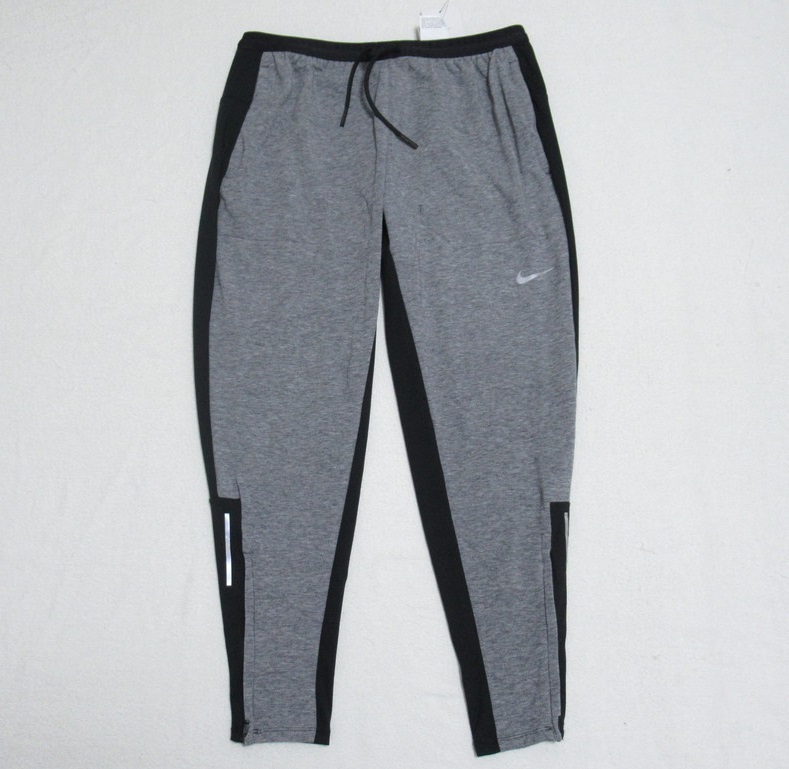 NIKE Ran division long sleeve shirt pants setup black ash L Nike running top and bottom set sweat DV8111-010 DM4631-010