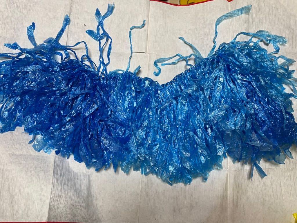  hula dance skirt lily of the valley tape 3 point set blue series small of the back . to coil to attach thing Event supplies nursing facility kindergarten party ..