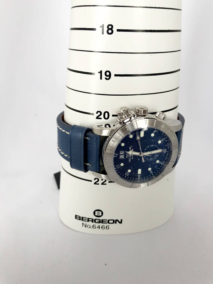 【新品】GLYCINE AIRMAN グリシンエアマン　紳士用腕時計 42mm 20気圧防水 ダイバー　GMT ダブルトゥエルブ　GL0151 35711 _画像10