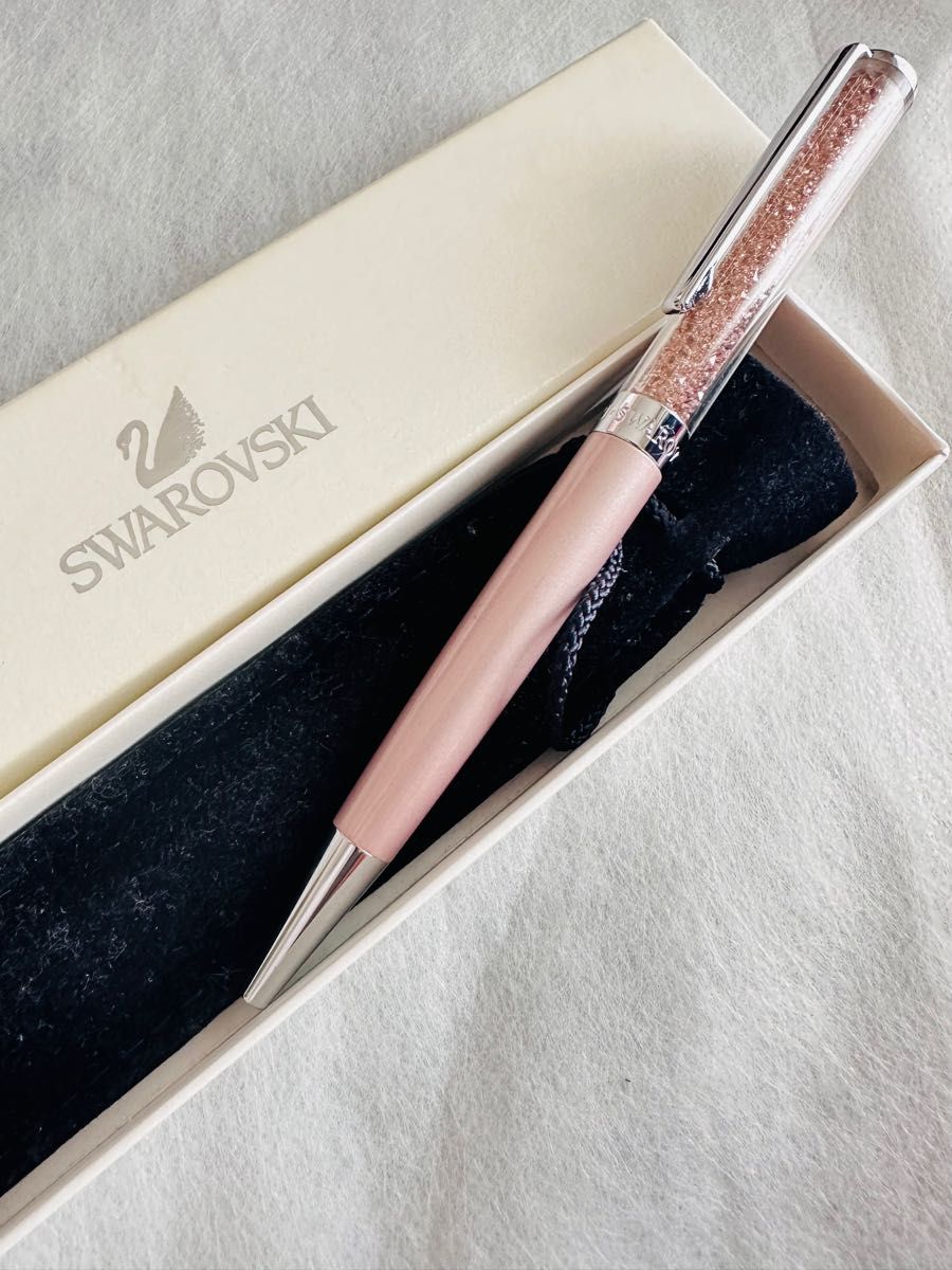 スワロフスキー SWAROVSKI Crystalline ボールペン ピンク, ピンクラッカー プレーティング ボールペン