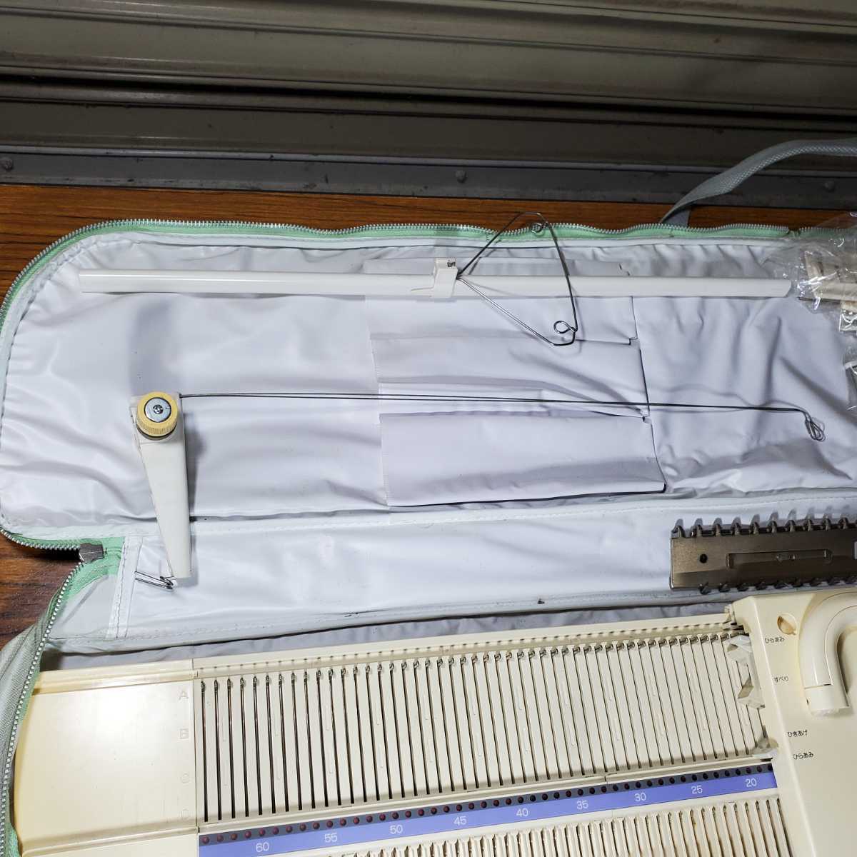 編み機 編機 編み物 ブラザー編機 ブラザー編み機るーぱるふれんど7㎜ナナちゃん KH-355 整備済 付属部品関係欠品無し 作動良好