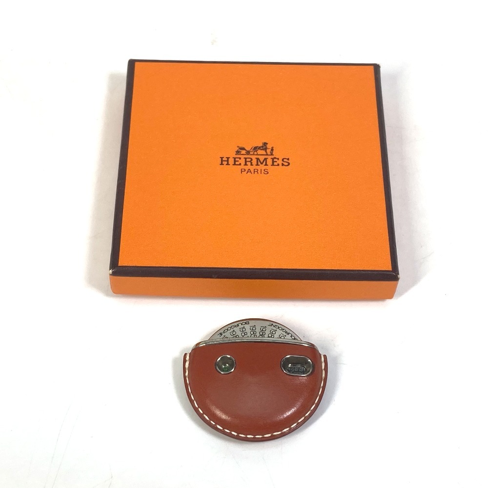 HERMES エルメス 小物 イユヴァン ワイン評価表 雑貨 ブラウン×シルバー レディース【中古】_画像9