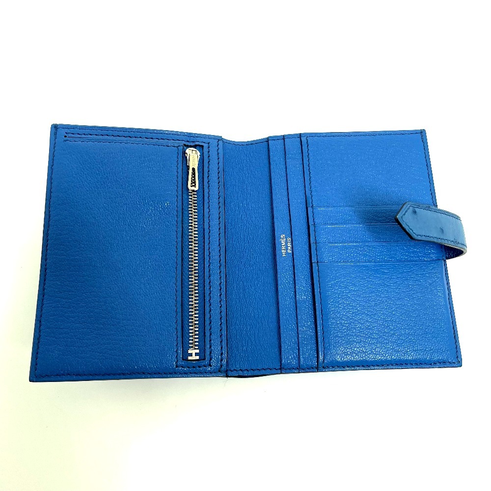 エルメス HERMES ウォレット ベアン コンパクト ロゴ 2つ折り財布