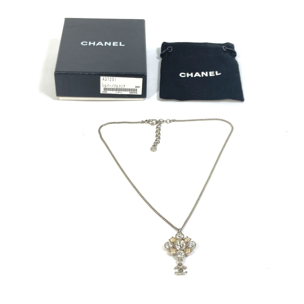 CHANEL シャネル CC ココマーク ビジュー アクセサリー ネックレス