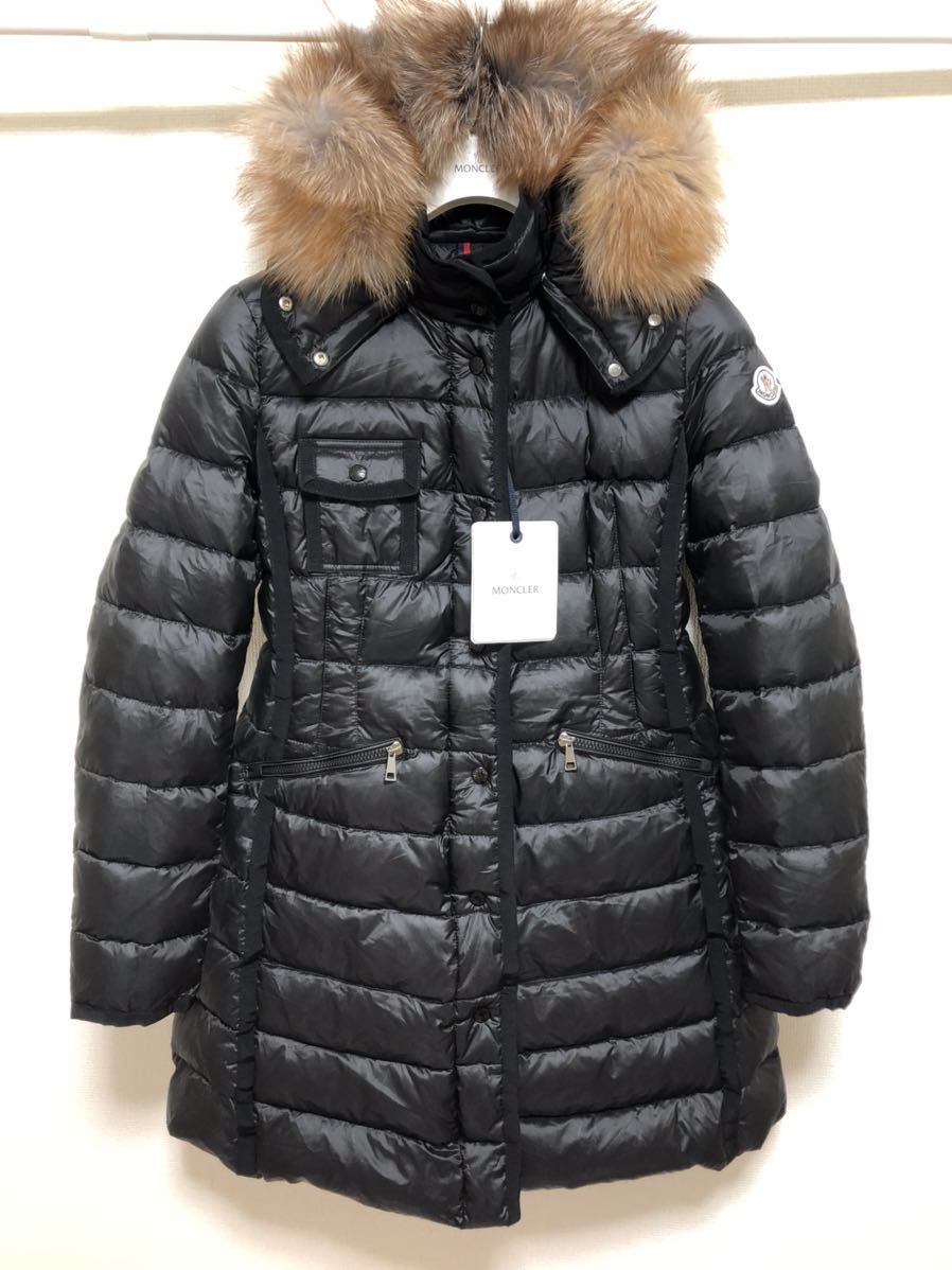 送料無料 未使用 MONCLER HERMIFUR モンクレール エルミファー ブラック 4 ダウンジャケット ダウン コート 正規品 国内定価368500円 Ⅸ_画像1