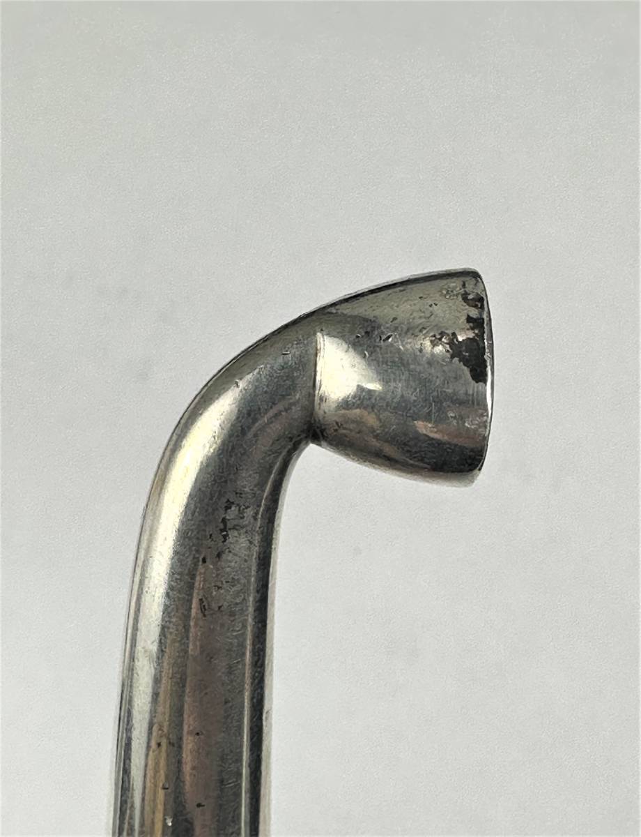 E105☆金象嵌【竹】銀煙管 時代物 銀製品 金工 銀器 骨董 キセル 喫煙