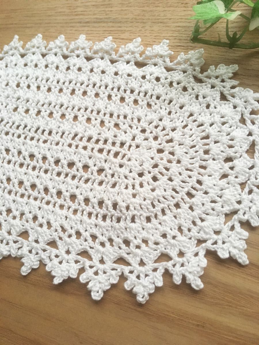 楕円形ドイリー レース編み ハンドメイド 白|Yahoo!フリマ(旧 楕円形ドイリー レース編み ハンドメイド 白|Yahoo!フリマ(旧