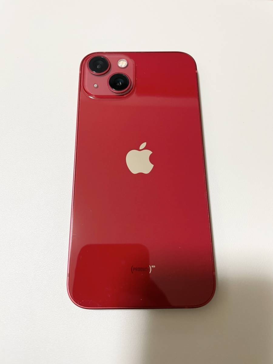 超美品 iPhone 13 本体 128GB (PRODUCT)RED 赤 SIMフリー 送料無料 プロダクトレッド