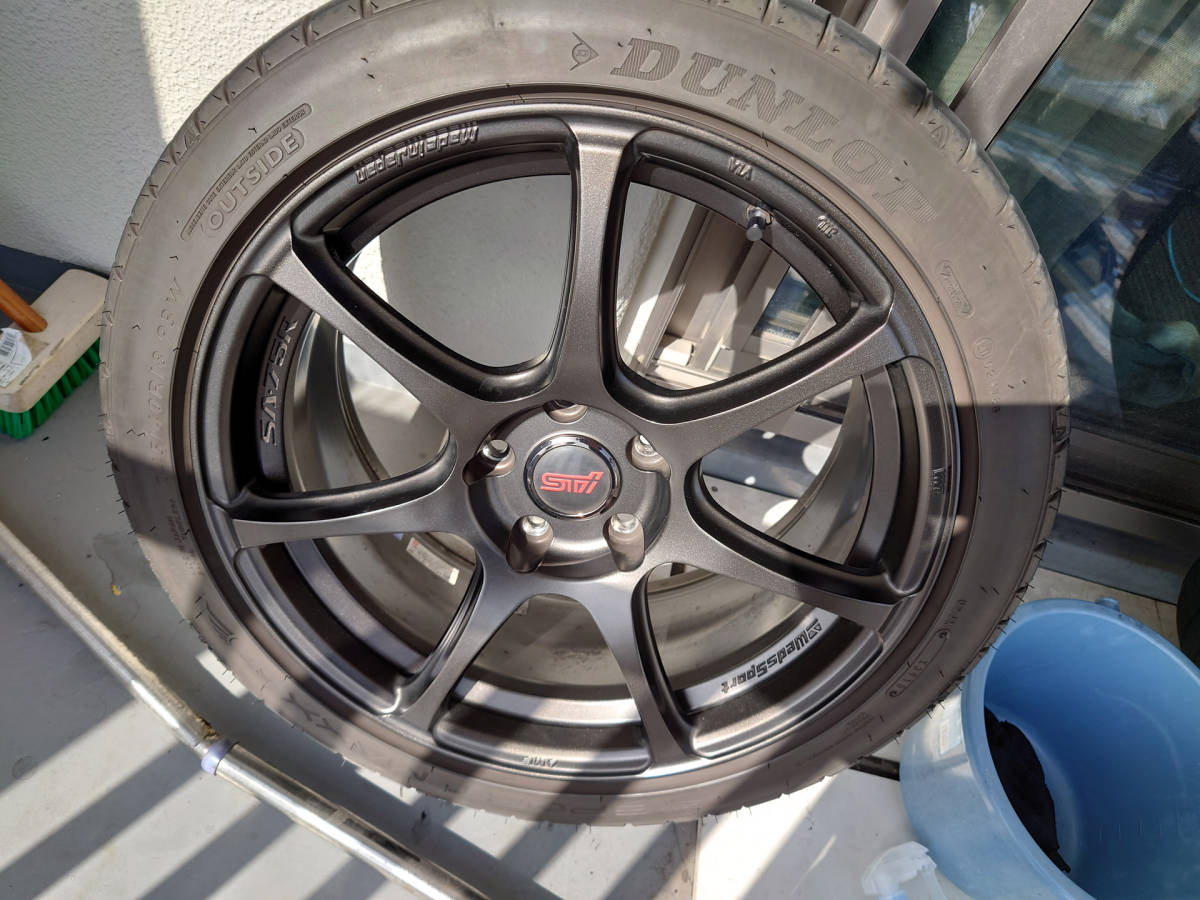 WedsSport SA-75R 18インチ 8.5J +50 5H PCD114.3 EJ-BRONZE + ダンロップ SPORT MAXX 245/40R18_画像4