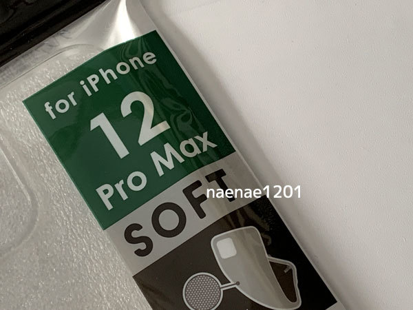iPhone12 Pro MAX ソフトクリアケース 透明 アイフォン12 クリアケース 未使用品_画像2
