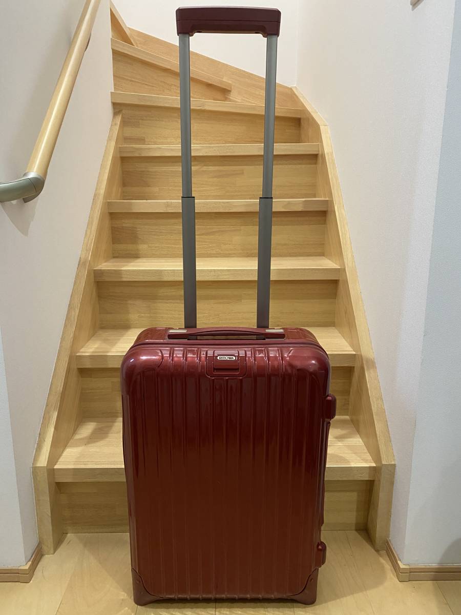 RIMOWA SALSA DELUXE リモワ サルサデラックス スーツケース 機内持ち込みサイズ レッド系 853.52_画像1