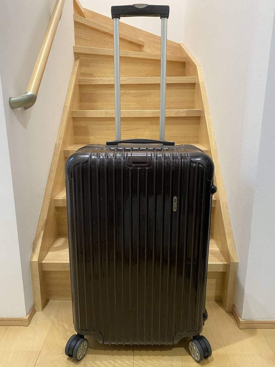 RIMOWA SALSA DELUX リモワ サルサデラックス ブラウン スーツケース 872.63 63L前後_画像1