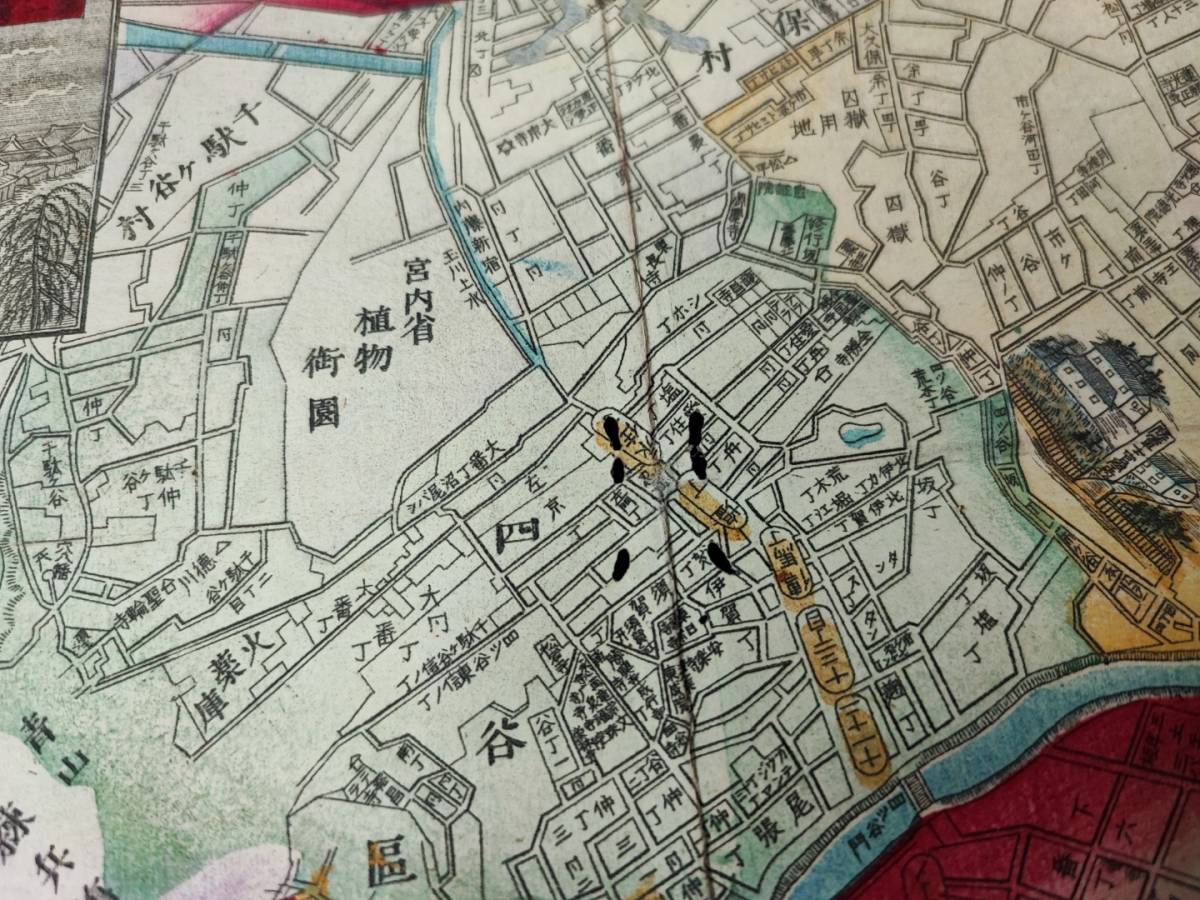  старая карта [ Meiji 21 год * Tokyo измерение все map ]