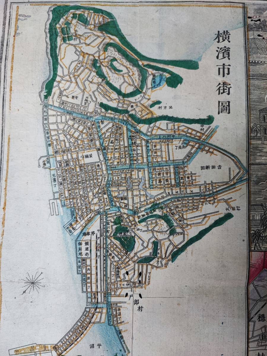 古地図【明治21年・東京測量全図】 古地図【明治21年・東京測量全図】