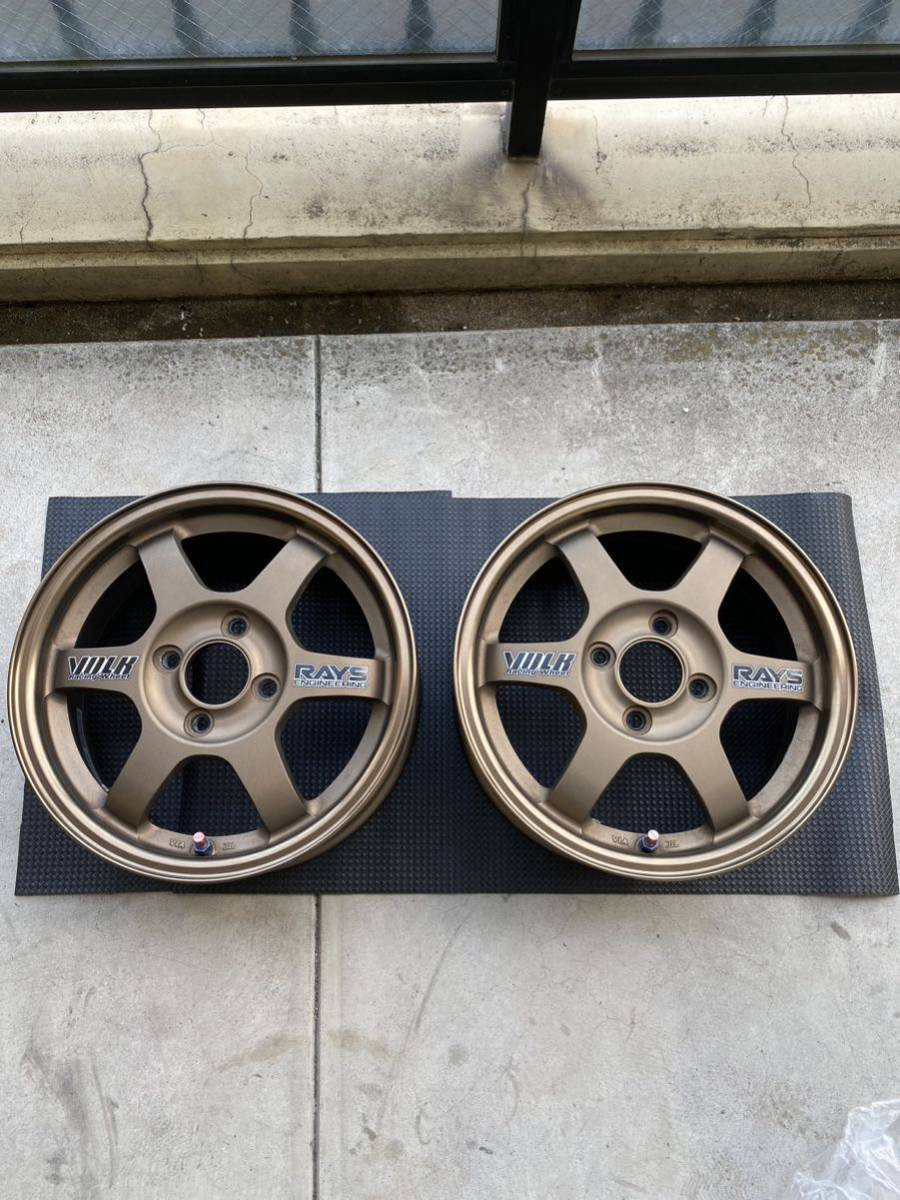 ヤフオク! - RAYS TE37 14インチ 5.5J +45 PCD1...