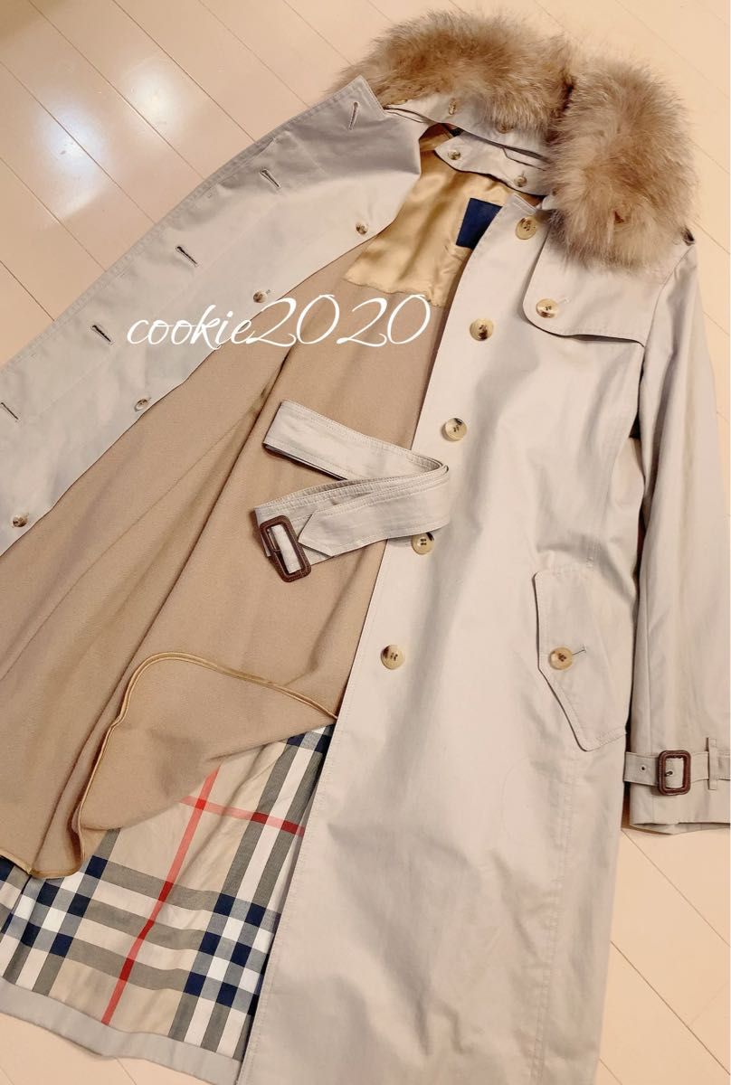 超人気の S 美品 BURBERRY Londonトレンチコート アクアスキュータム