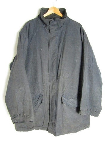 90年代製 Ralph Lauren オイルドコットン　コート　ネイビー　XLサイズ　ラルフローレン
