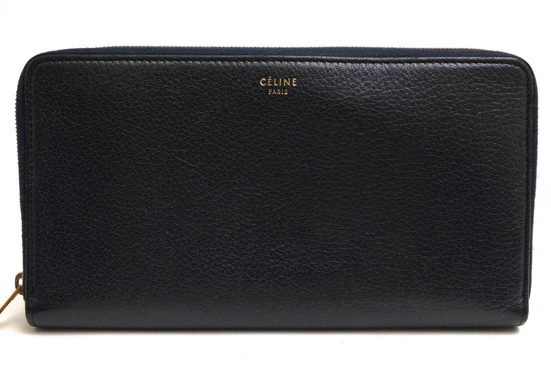 Celine Celine Long Wallet F-GB-0144 Большой застегнутый многофункциональный кошелька из каленки с кожи