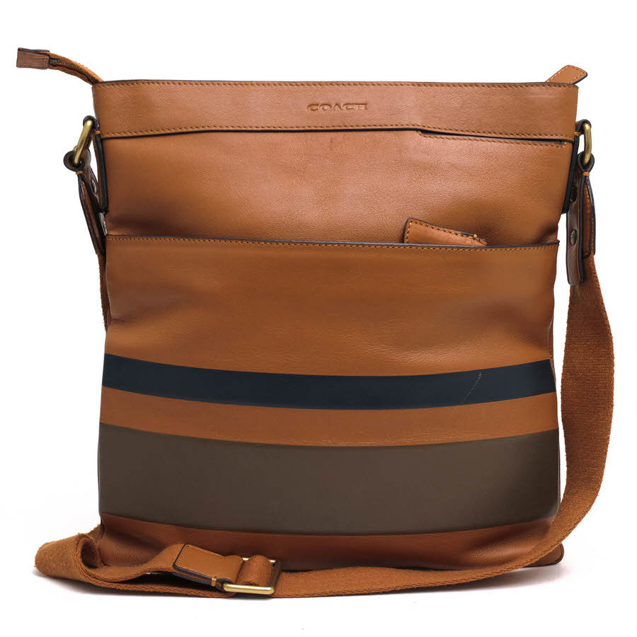 COACH コーチ ショルダーバッグ 70883 stripe patchwork Cross Body Messenger Bag 牛革 クロスボディ ボディバッグ