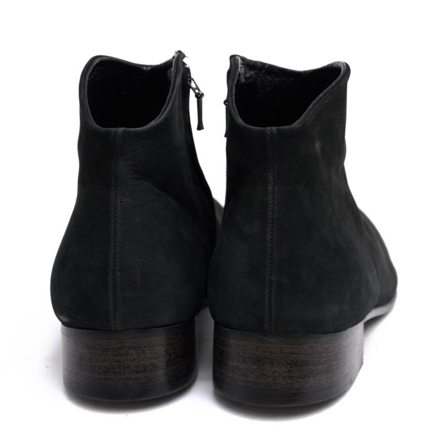 PADRONEpa draw ne side Zip boots PV7358-1201-12B SIDE ZIP SHORT BOOTS cow leather side Zip leather sole 